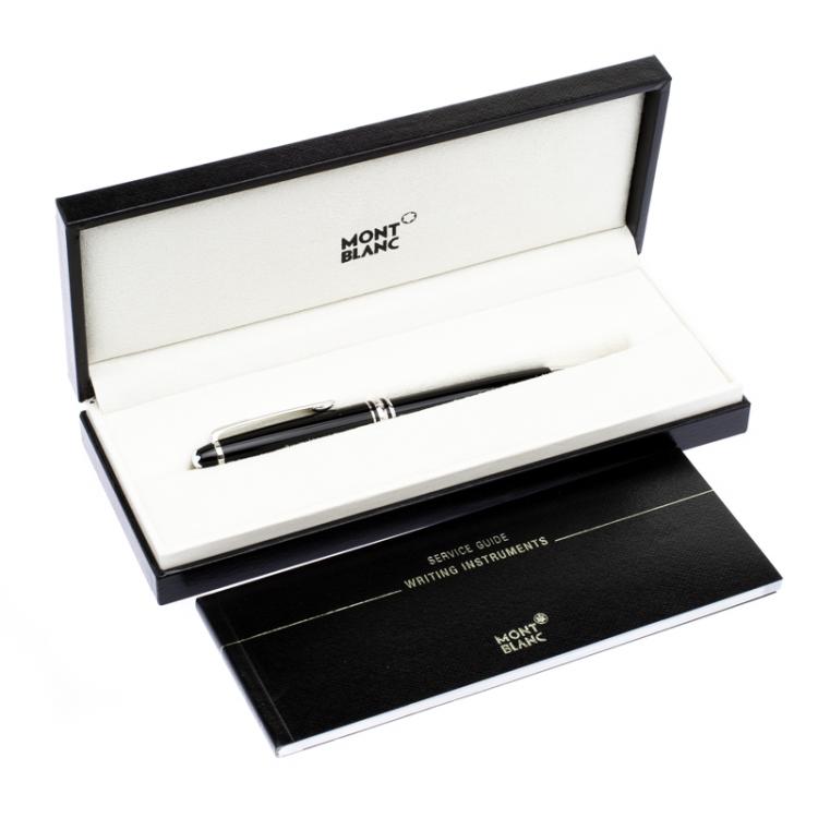 Pre Owned Montblanc Black Meisterstuck Platinum Coated Classique Ballpoint Pen