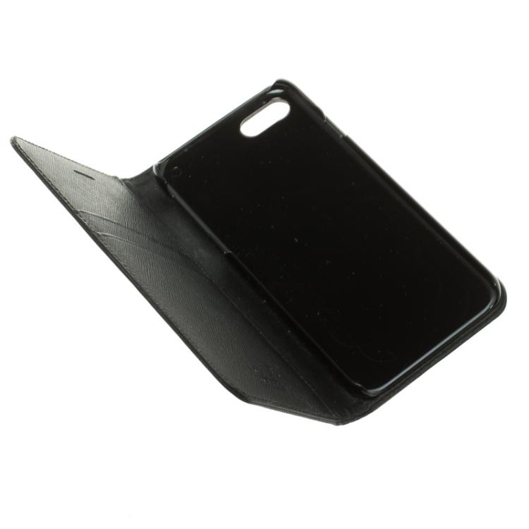 Pre Owned Montblanc Black Leather Iphone 7 Flip Case