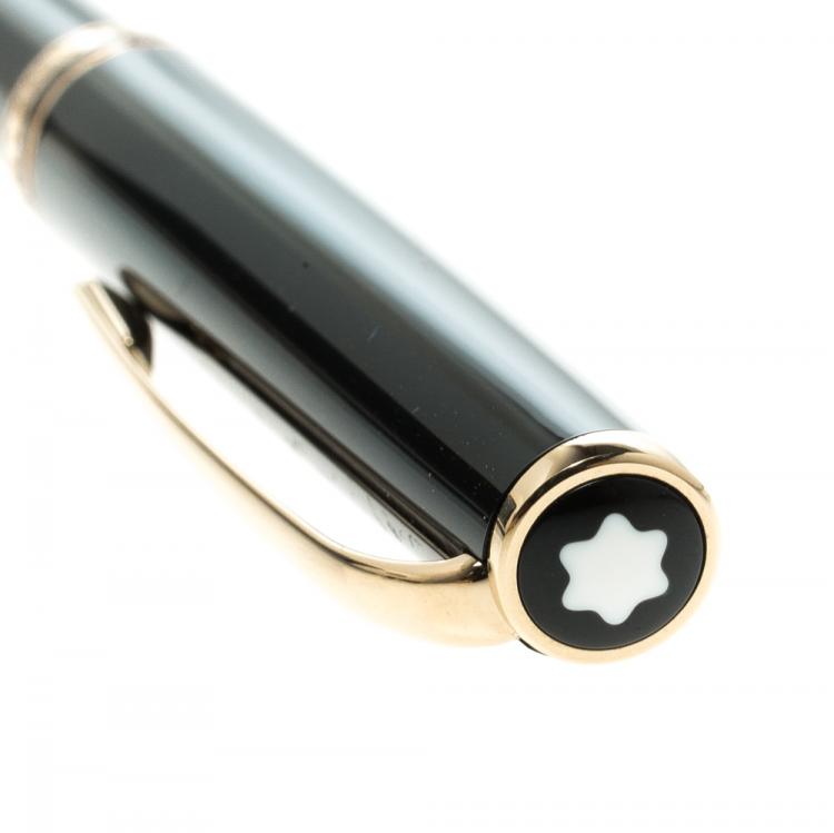 Pre Owned Montblanc Generation Black Resin Gold Plated Ballpoint Pen