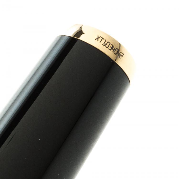 Pre Owned Montblanc Generation Black Resin Gold Plated Ballpoint Pen