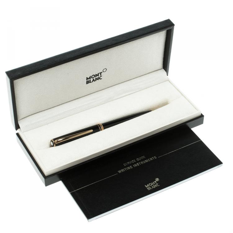 Pre Owned Montblanc Generation Black Resin Gold Plated Ballpoint Pen