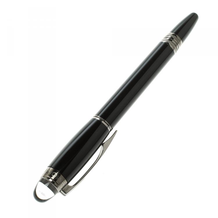 Pre Owned Montblanc StarWalker Midnight Black Fineliner & Extreme Business Card Holder Set
