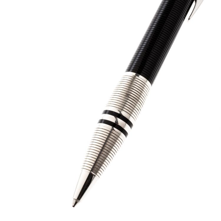 Pre Owned Montblanc Black Resin Silver Tone StarWalker Ballpoint Pen