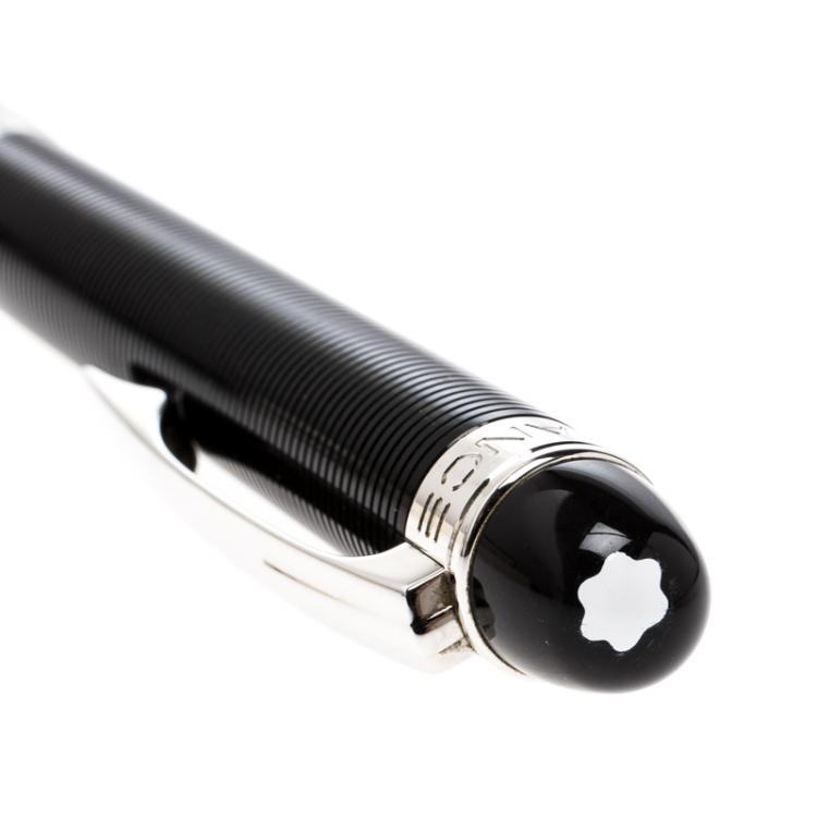 Pre Owned Montblanc Black Resin Silver Tone StarWalker Ballpoint Pen