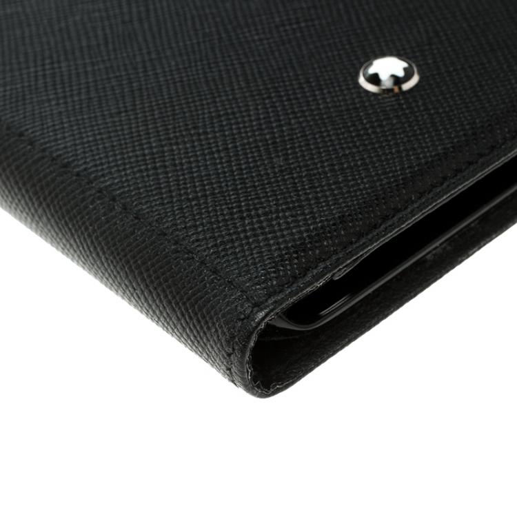 Pre Owned Montblanc Black Leather Flipside Apple iPhone 8 Plus Case