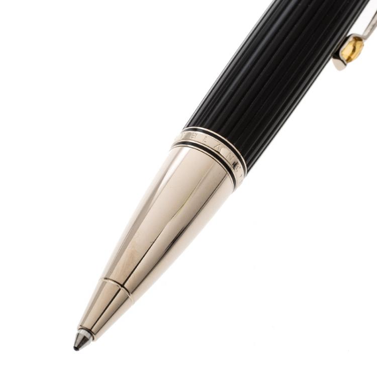 Pre Owned Montblanc Boheme Doue Ligne Resin Gold Tone Ballpoint Pen 