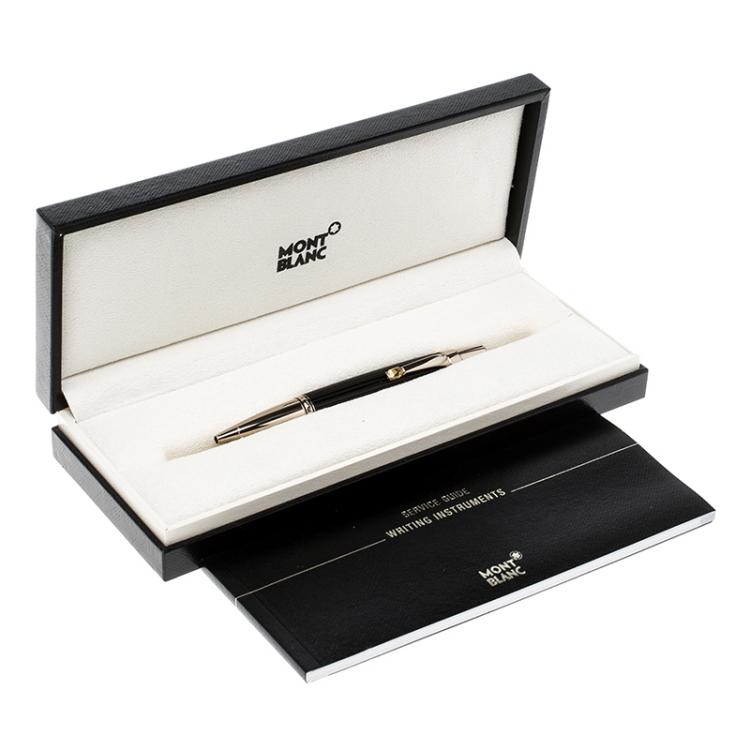 Pre Owned Montblanc Boheme Doue Ligne Resin Gold Tone Ballpoint Pen 