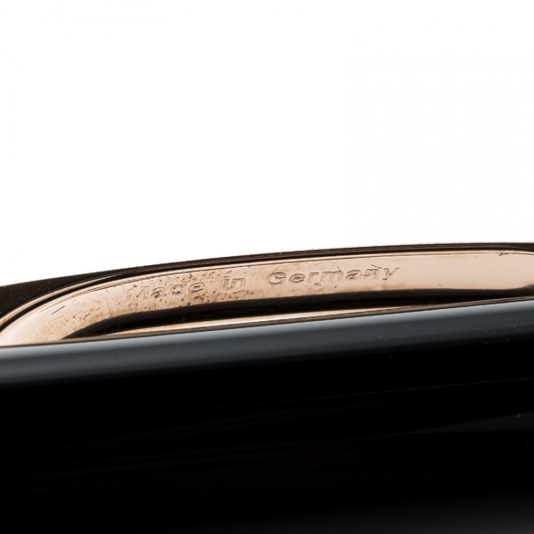 Pre Owned Montblanc StarWalker Black Resin Rose Gold Finish Ballpoint Pen