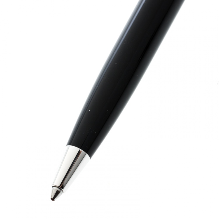 مملوكة مسبقًا Montblanc Pix Black Resin Platinum Finish Ballpoint Pen