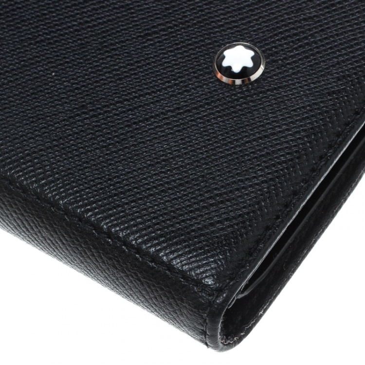 Pre Owned Montblanc Black Leather iPhone 7 Flip Case