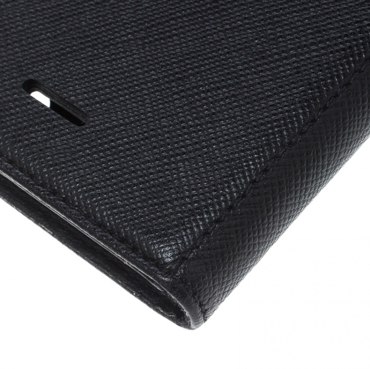 Pre Owned Montblanc Black Leather iPhone 7 Flip Case