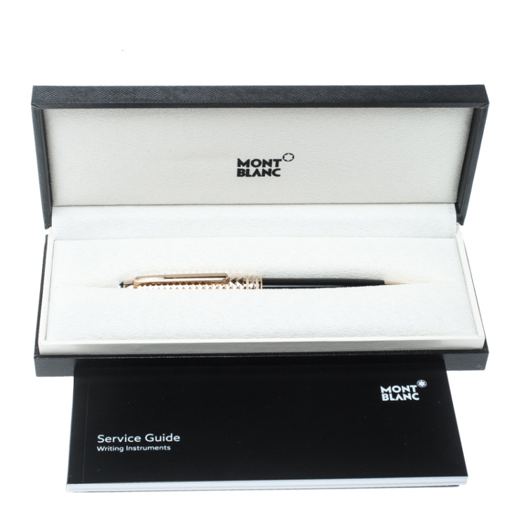 Pre Owned Montblanc Meisterstuck Solitaire Doue Geometric Dimension Ballpoint Pen