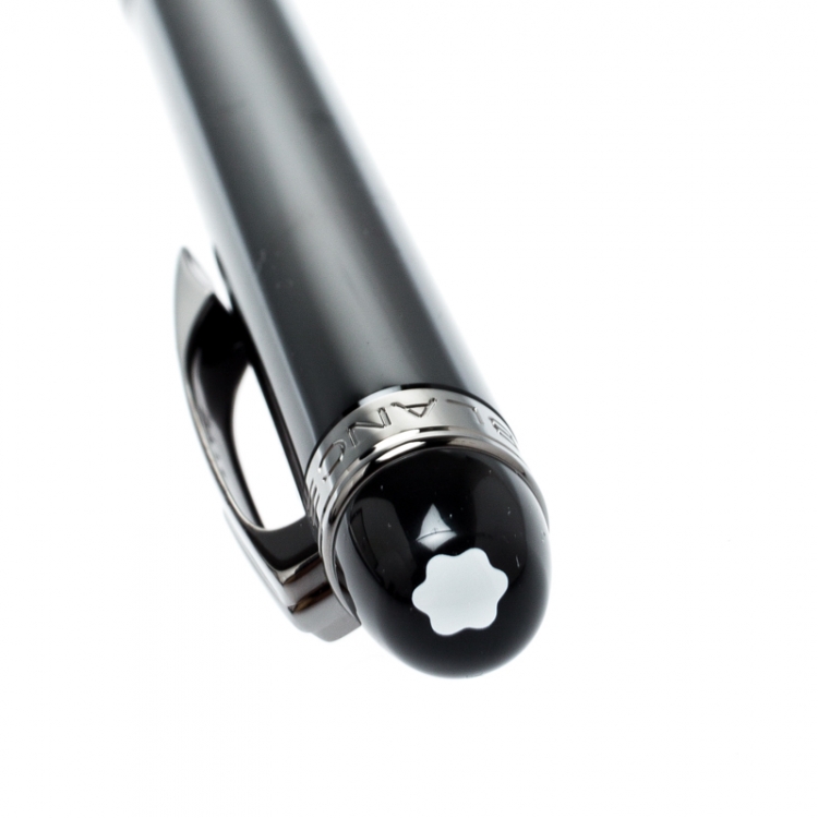 Pre Owned Montblanc StarWalker Midnight Black Resin Ruthenium Coated Ballpoint Pen