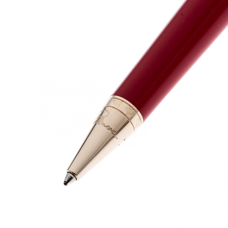 مملوكة مسبقًا Montblanc Muses Marilyn Monroe Special Edition Red Resin Ballpoint Pen Set