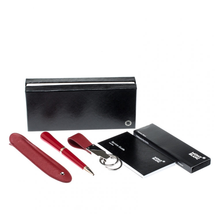 مملوكة مسبقًا Montblanc Muses Marilyn Monroe Special Edition Red Resin Ballpoint Pen Set