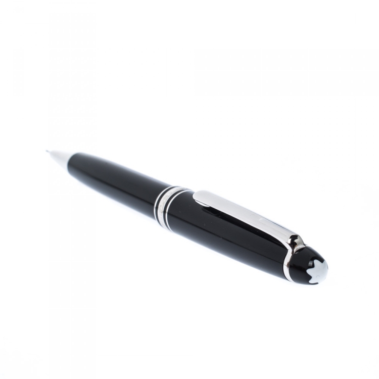مملوكة مسبقًا Montblanc Meisterstuck Black Resin Silver Tone Mechanical Pencil 