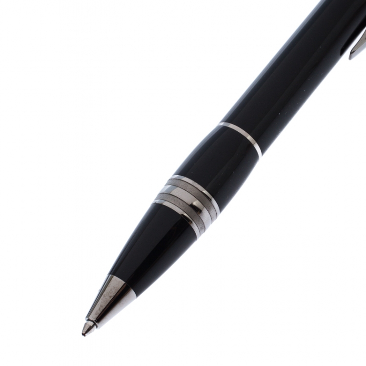Pre Owned Montblanc StarWalker Midnight Black Resin Ruthenium Coated Ballpoint Pen