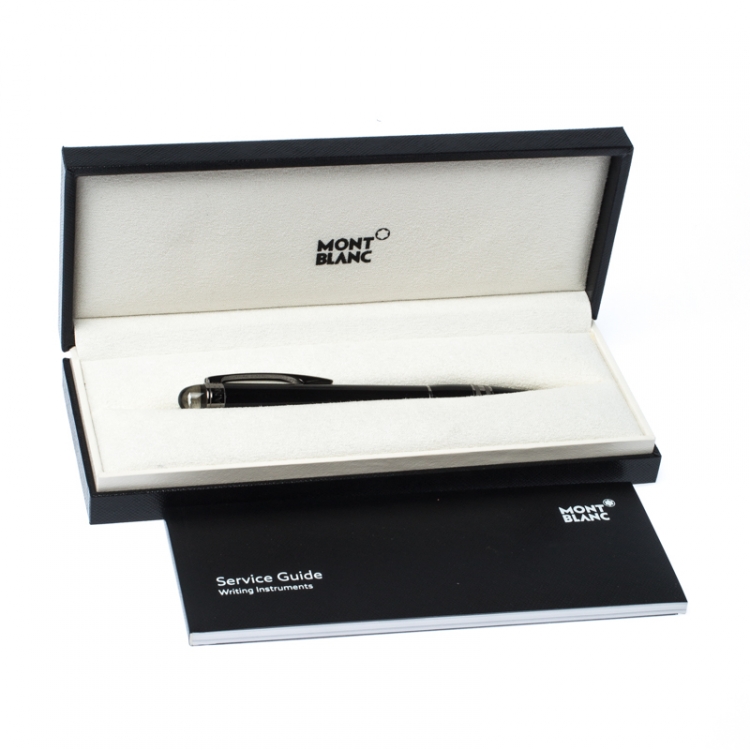 Pre Owned Montblanc StarWalker Midnight Black Resin Ruthenium Coated Ballpoint Pen