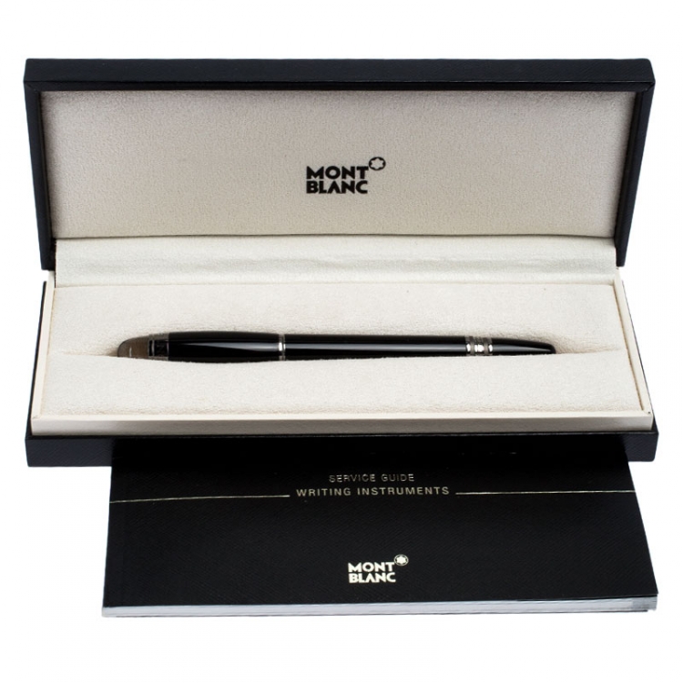 Pre Owned Montblanc StarWalker Black Resin Ruthenium Coated Fineliner Pen