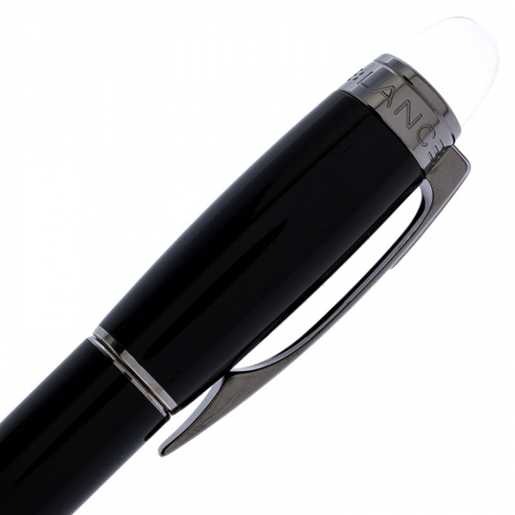 Pre Owned Montblanc StarWalker Black Resin Ruthenium Coated Fineliner Pen