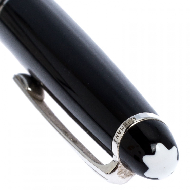 Pre Owned  Montblanc Meisterstuck Pix Black Resin Platinum Plated Ball Point Pen 