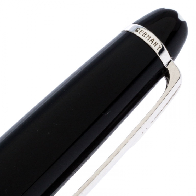 Pre Owned  Montblanc Meisterstuck Pix Black Resin Platinum Plated Ball Point Pen 
