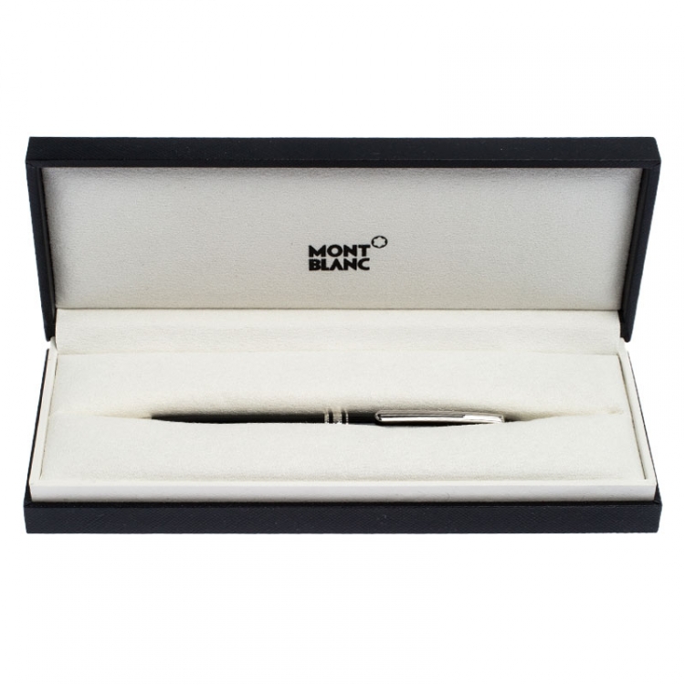 Pre Owned  Montblanc Meisterstuck Pix Black Resin Platinum Plated Ball Point Pen 