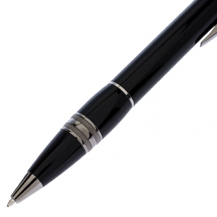 Pre Owned Montblanc StarWalker Midnight Black Resin Ruthenium Coated Ballpoint Pen