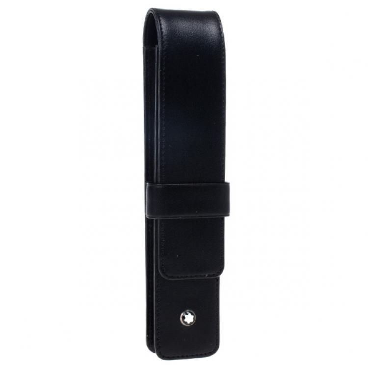 Pre Owned Montblanc Meisterstuck Leather Sienna Single Pen Pouch