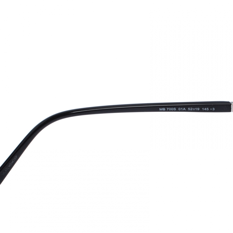Pre Owned Montblanc Black/Grey MB 700S Square Sunglasses