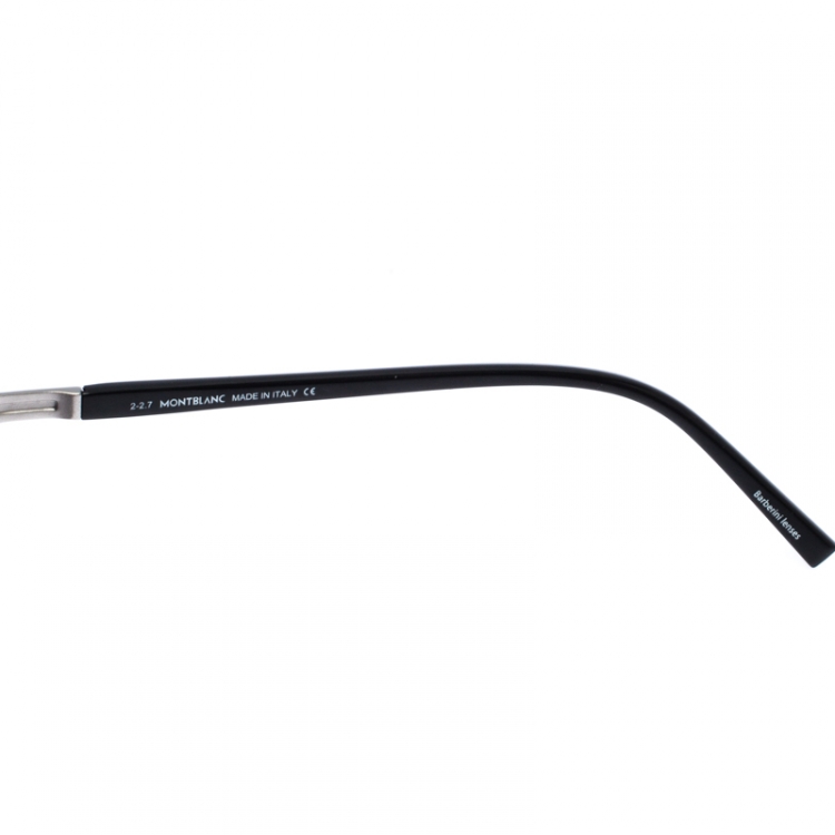 Pre Owned Montblanc Black/Grey MB 700S Square Sunglasses