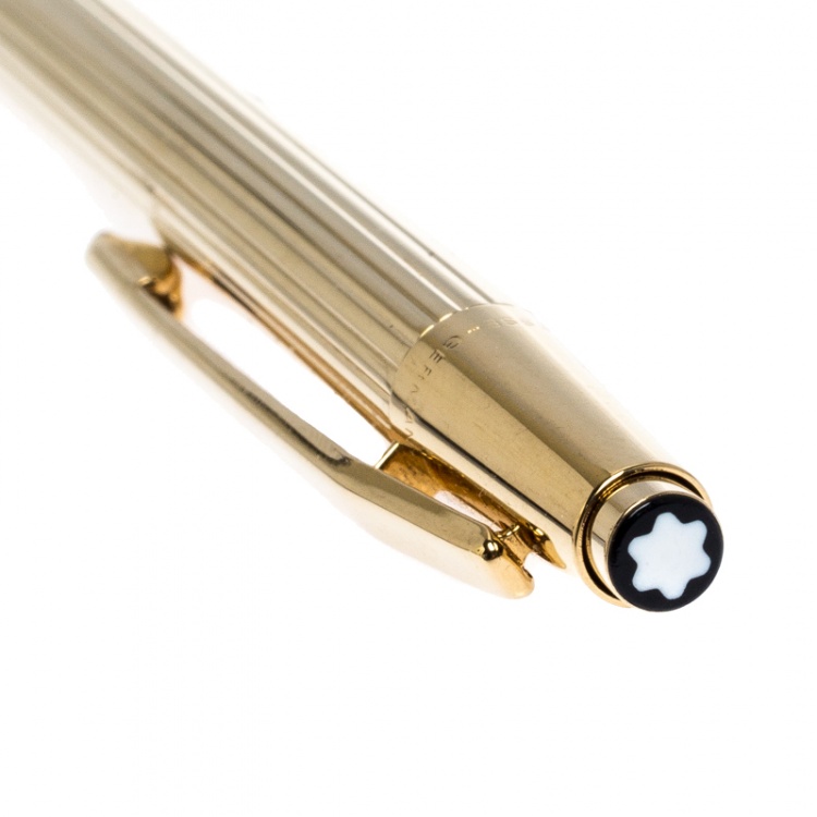 Pre Owned Montblanc Vintage Noblesse 20K Gold Plated Ballpoint Pen