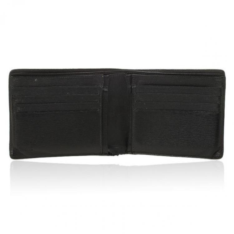 Pre Owned MontBlanc Black Leather Westside Wallet 