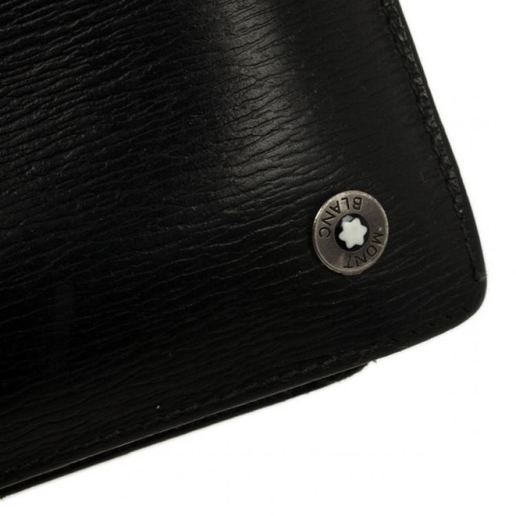 Pre Owned MontBlanc Black Leather Westside Wallet 
