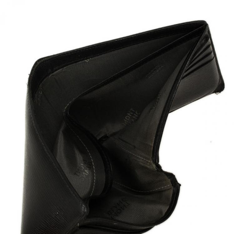 Pre Owned MontBlanc Black Leather Westside Wallet 