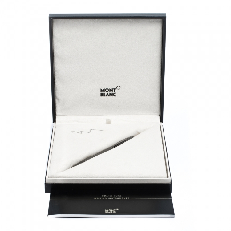 Pre Owned Montblanc StarWalker Midnight Black Ruthenium Plated Metal Ballpoint Pen