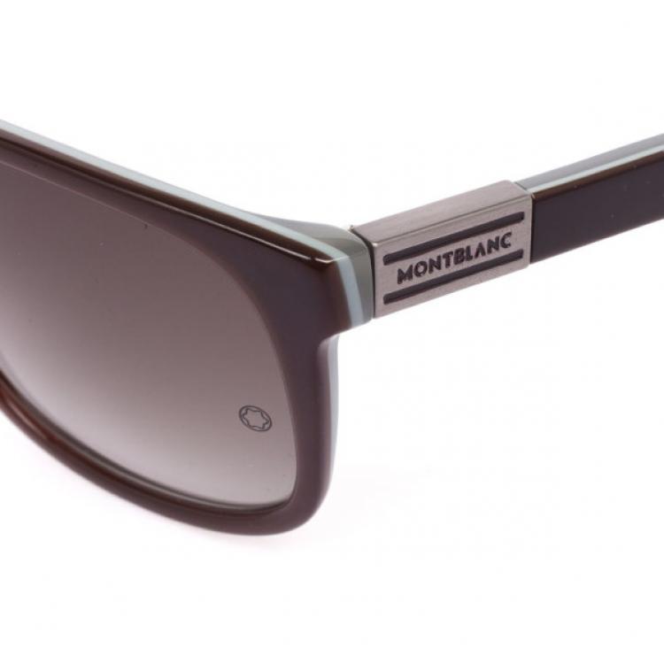Pre Owned Montblanc Brown Men Wayfarers
