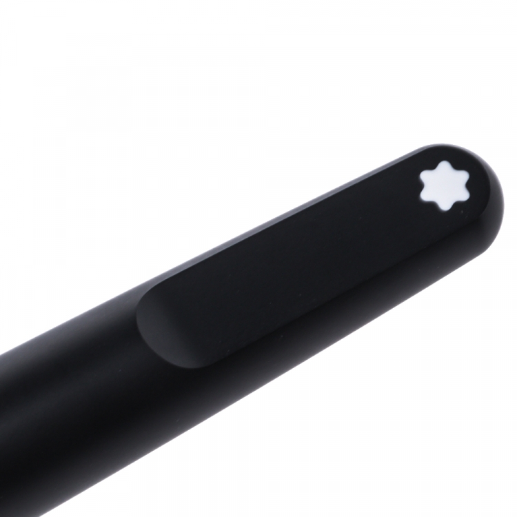 Pre Owned Montblanc Black M Ultra Matte Resin Rollerball Pen