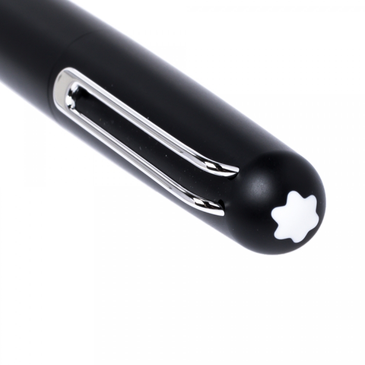 Pre Owned Montblanc Black M Ultra Matte Resin Rollerball Pen