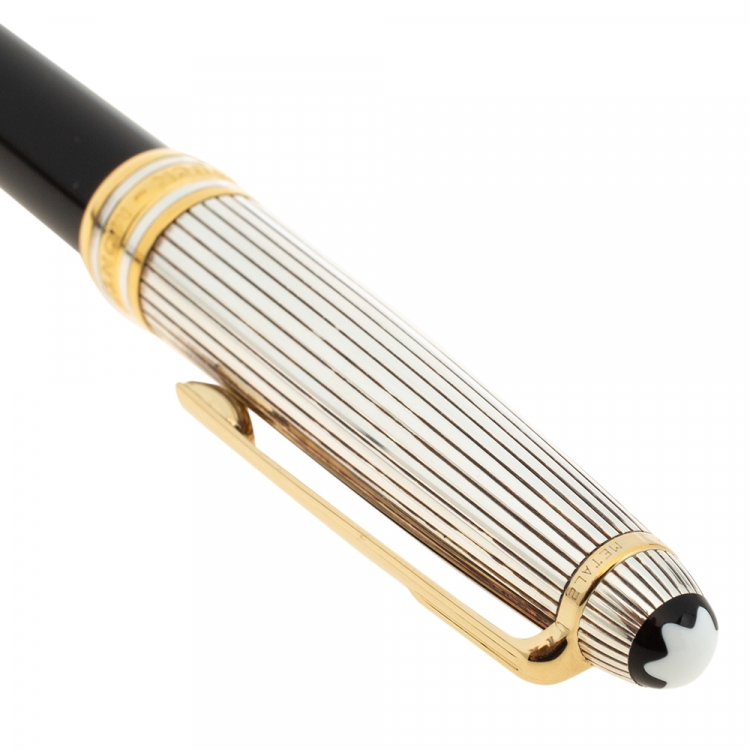 Pre Owned Montblanc Meisterstuck Solitaire Doue Black Resin Rollerball Pen
