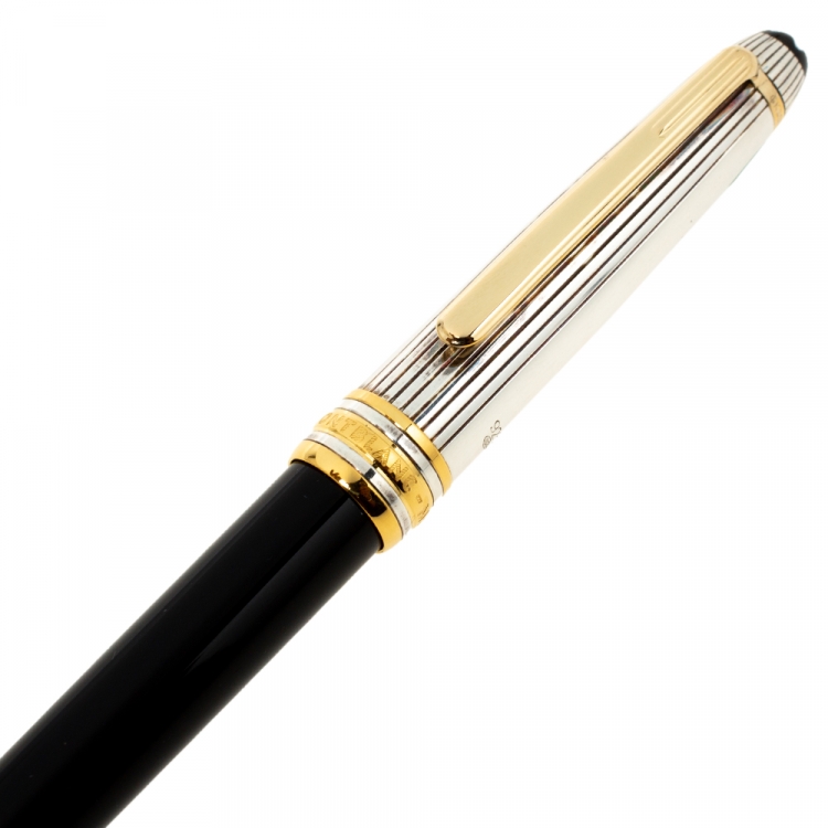 Pre Owned Montblanc Meisterstuck Solitaire Doue Black Resin Rollerball Pen
