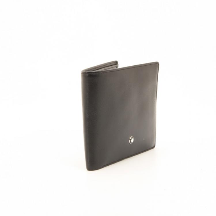 مملوكة مسبقًا MontBlanc Black Leather Meisterstuck Wallet 