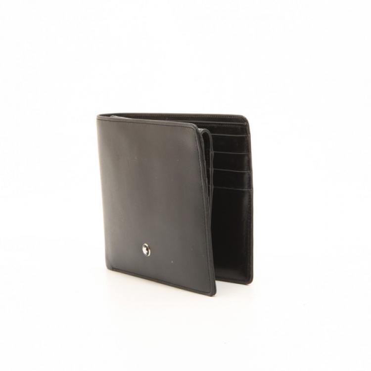 مملوكة مسبقًا MontBlanc Black Leather Meisterstuck Wallet 