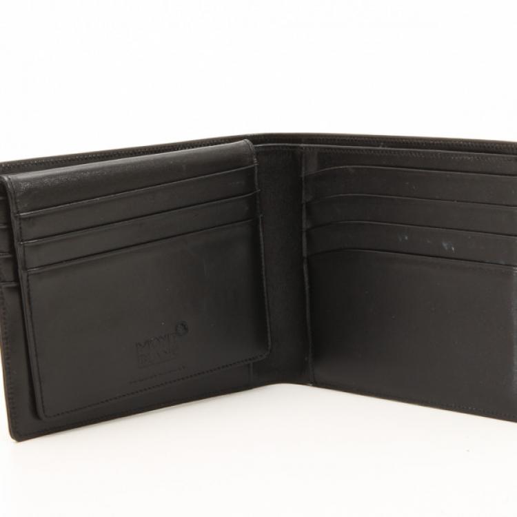 مملوكة مسبقًا MontBlanc Black Leather Meisterstuck Wallet 