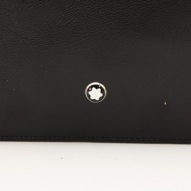 مملوكة مسبقًا MontBlanc Black Leather Meisterstuck Wallet 