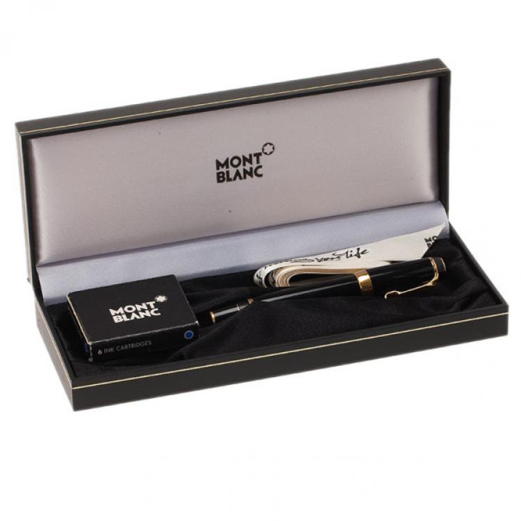 Pre Owned Montblanc Resin Je T'aime Boheme Fountain Pen
