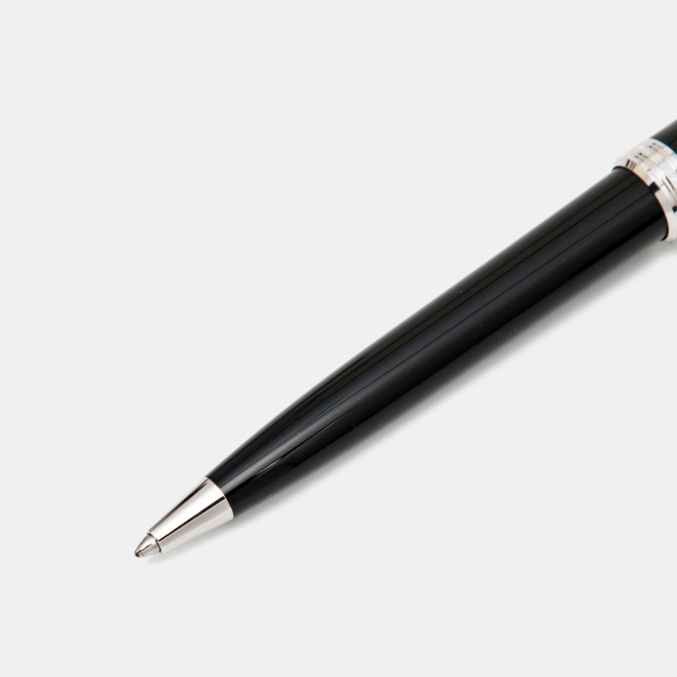 Pre Owned Montblanc PIX Black Resin Silver Tone Ballpoint Pen