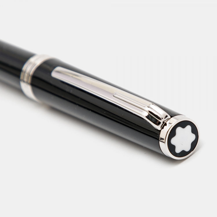 Pre Owned Montblanc PIX Black Resin Silver Tone Ballpoint Pen