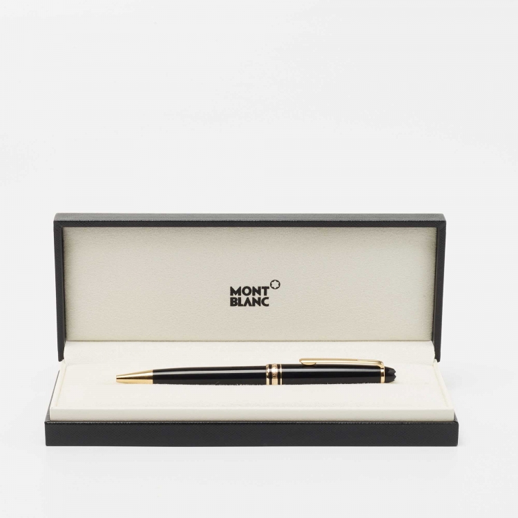Pre Owned Montblanc Meisterstück Resin Gold Tone Ballpoint Pen
