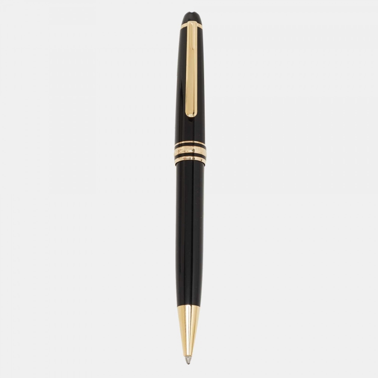 Pre Owned Montblanc Meisterstück Resin Gold Tone Ballpoint Pen